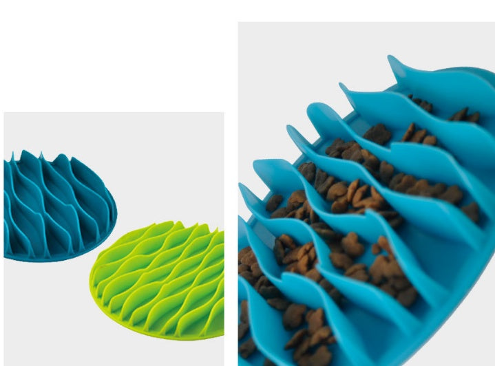 KFX-4947005 Silicone Slow Food Wave Bowl for Controlled Eating