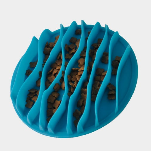 KFX-4947005 Silicone Slow Food Wave Bowl for Controlled Eating