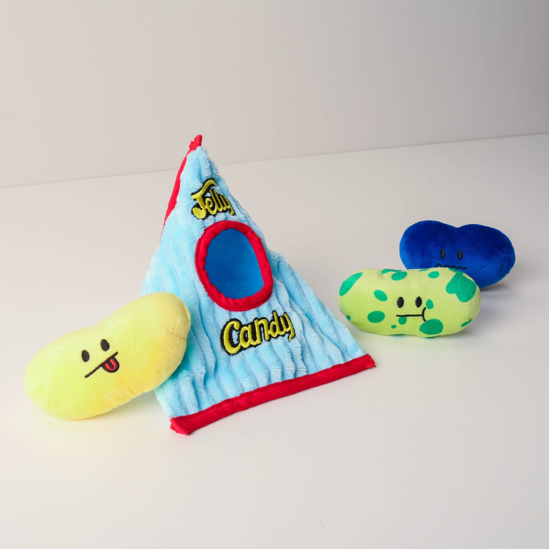 KFX-4948029 Plush Tibetan Food Toy Set for Dogs - Jelly Candy Design with Vocal Features