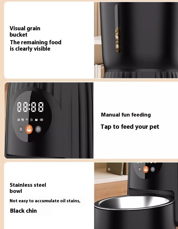 KFX-4949181 Automatic Smart Pet Feeder with Remote Timing and Portion Control