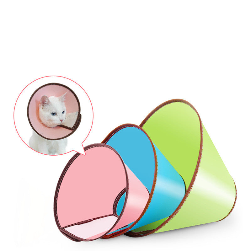 KFX-4950973 Elizabethan Circle Sterilization Protective Collar for Cats and Dogs, Adjustable Velcro, Multiple Sizes Available