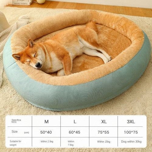 KFX-4953021 Removable Cotton Dog and Cat Bed, Washable and Warm, Multiple Sizes Available