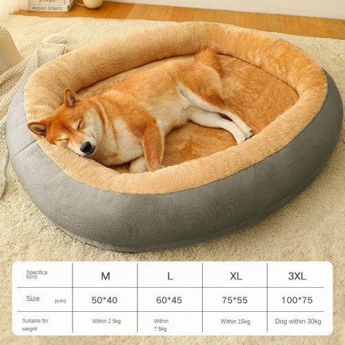 KFX-4953021 Removable Cotton Dog and Cat Bed, Washable and Warm, Multiple Sizes Available