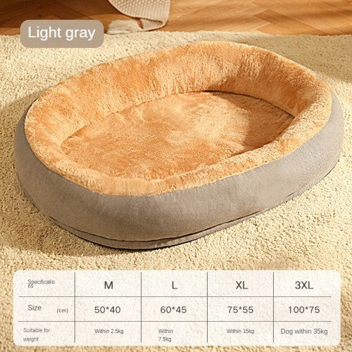 KFX-4953021 Removable Cotton Dog and Cat Bed, Washable and Warm, Multiple Sizes Available