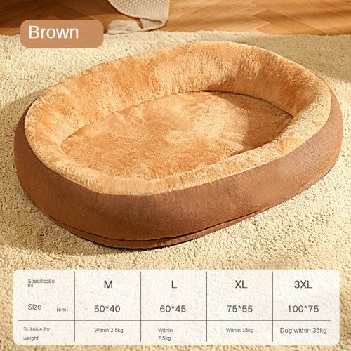 KFX-4953021 Removable Cotton Dog and Cat Bed, Washable and Warm, Multiple Sizes Available