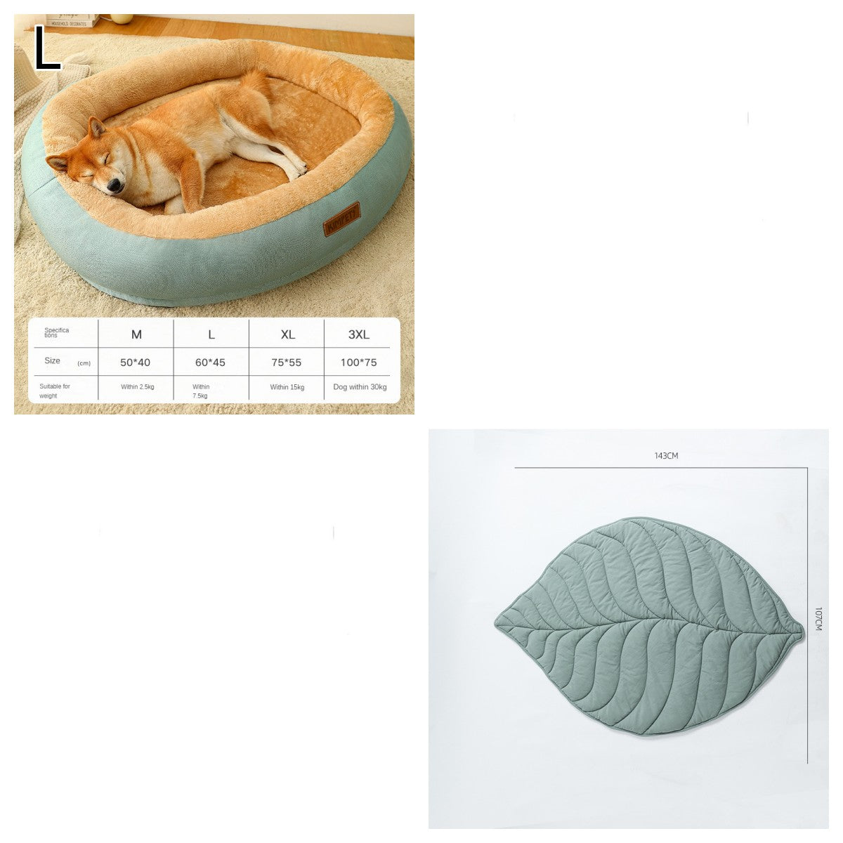 KFX-4953021 Removable Cotton Dog and Cat Bed, Washable and Warm, Multiple Sizes Available