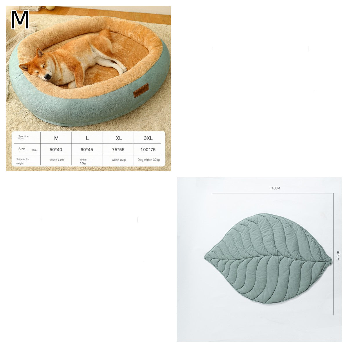 KFX-4953021 Removable Cotton Dog and Cat Bed, Washable and Warm, Multiple Sizes Available