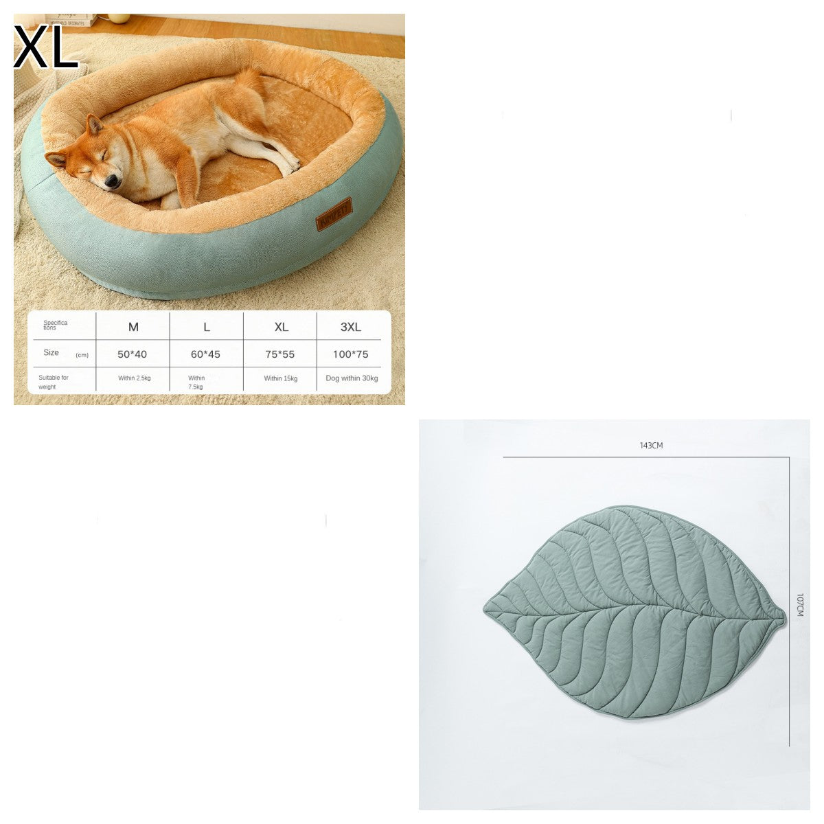 KFX-4953021 Removable Cotton Dog and Cat Bed, Washable and Warm, Multiple Sizes Available