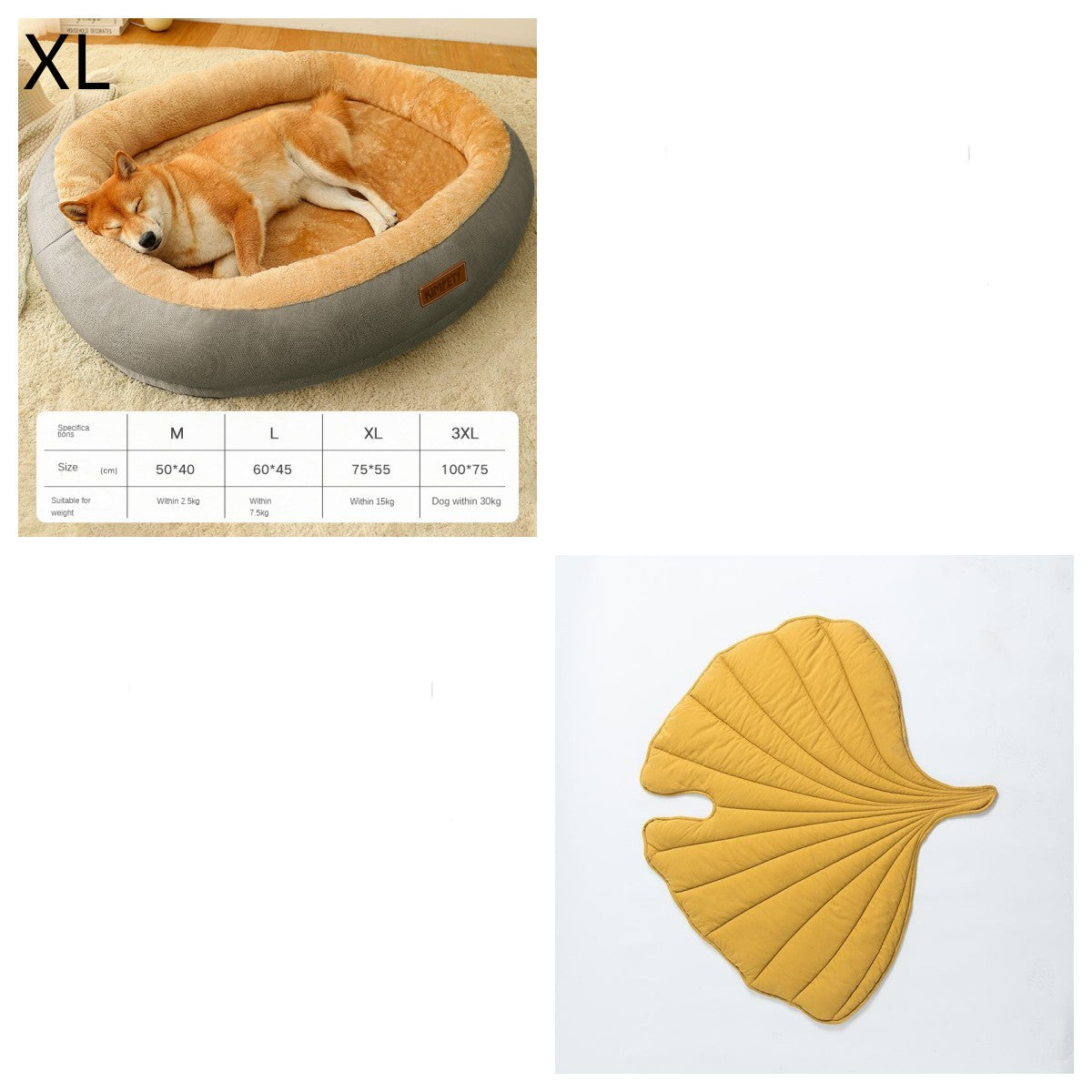 KFX-4953021 Removable Cotton Dog and Cat Bed, Washable and Warm, Multiple Sizes Available