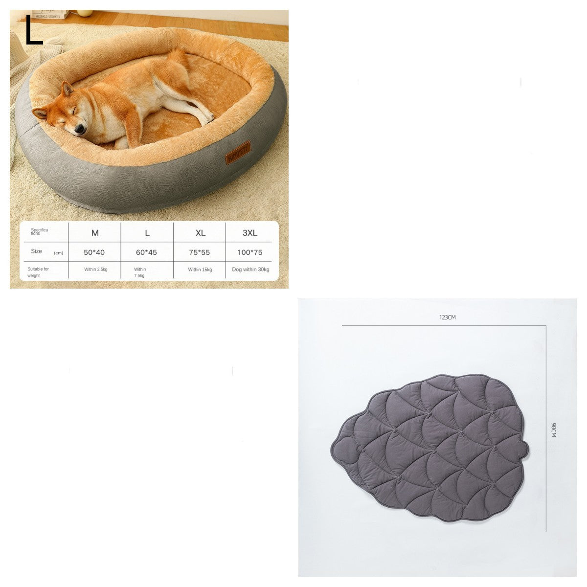 KFX-4953021 Removable Cotton Dog and Cat Bed, Washable and Warm, Multiple Sizes Available