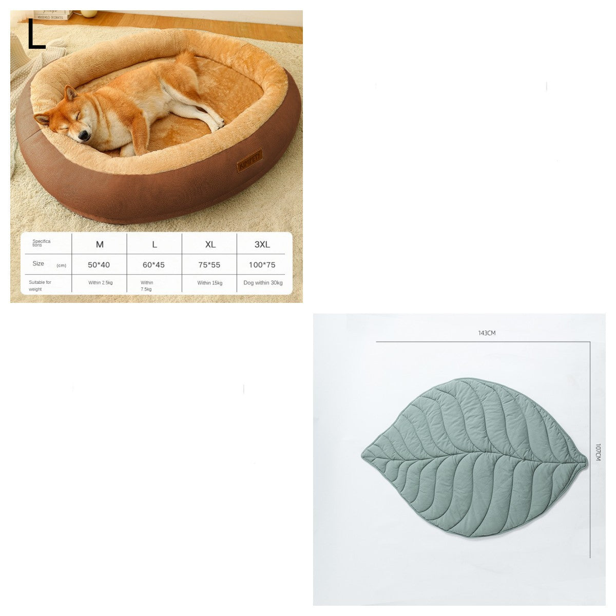 KFX-4953021 Removable Cotton Dog and Cat Bed, Washable and Warm, Multiple Sizes Available