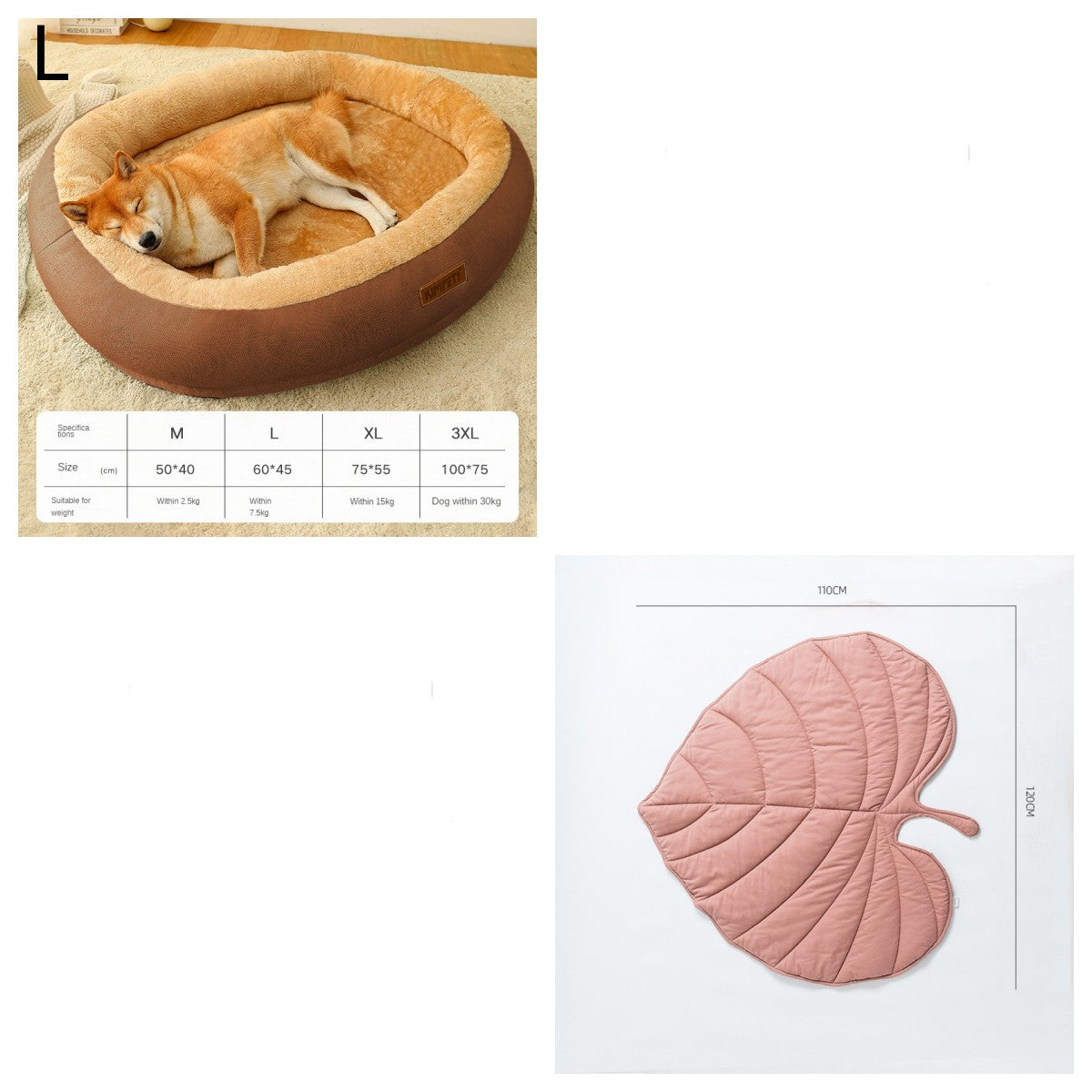KFX-4953021 Removable Cotton Dog and Cat Bed, Washable and Warm, Multiple Sizes Available