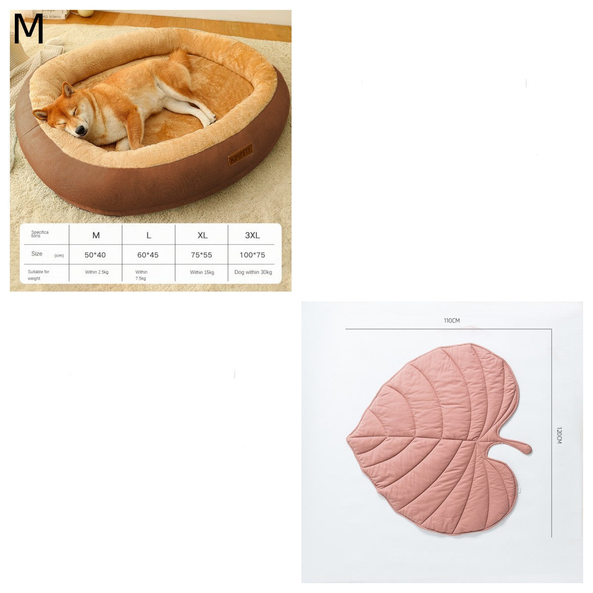 KFX-4953021 Removable Cotton Dog and Cat Bed, Washable and Warm, Multiple Sizes Available
