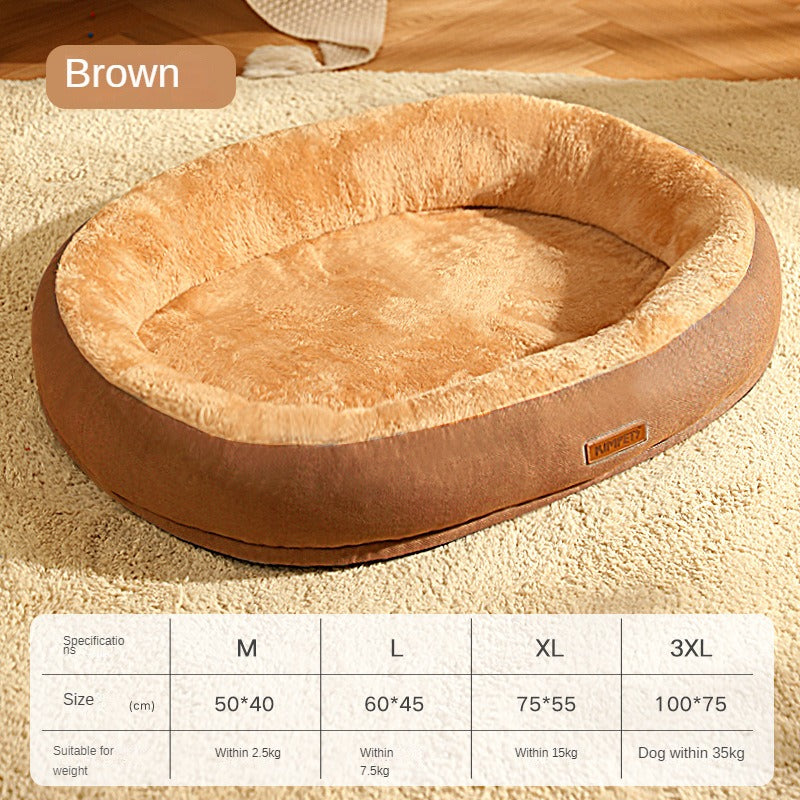 KFX-4953021 Removable Cotton Dog and Cat Bed, Washable and Warm, Multiple Sizes Available
