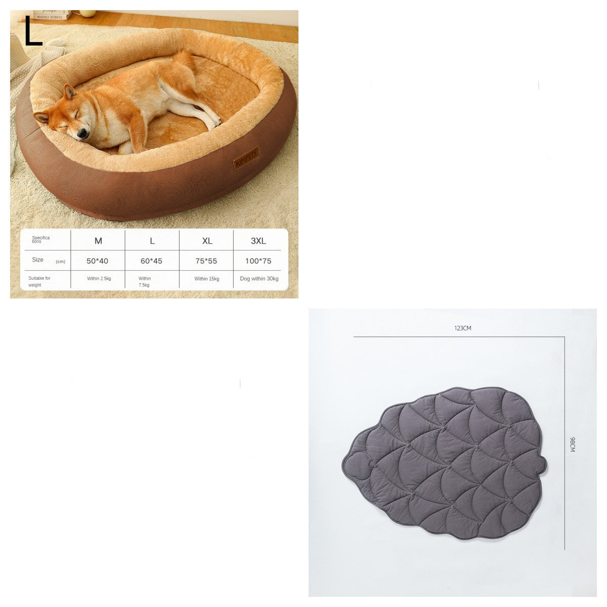 KFX-4953021 Removable Cotton Dog and Cat Bed, Washable and Warm, Multiple Sizes Available
