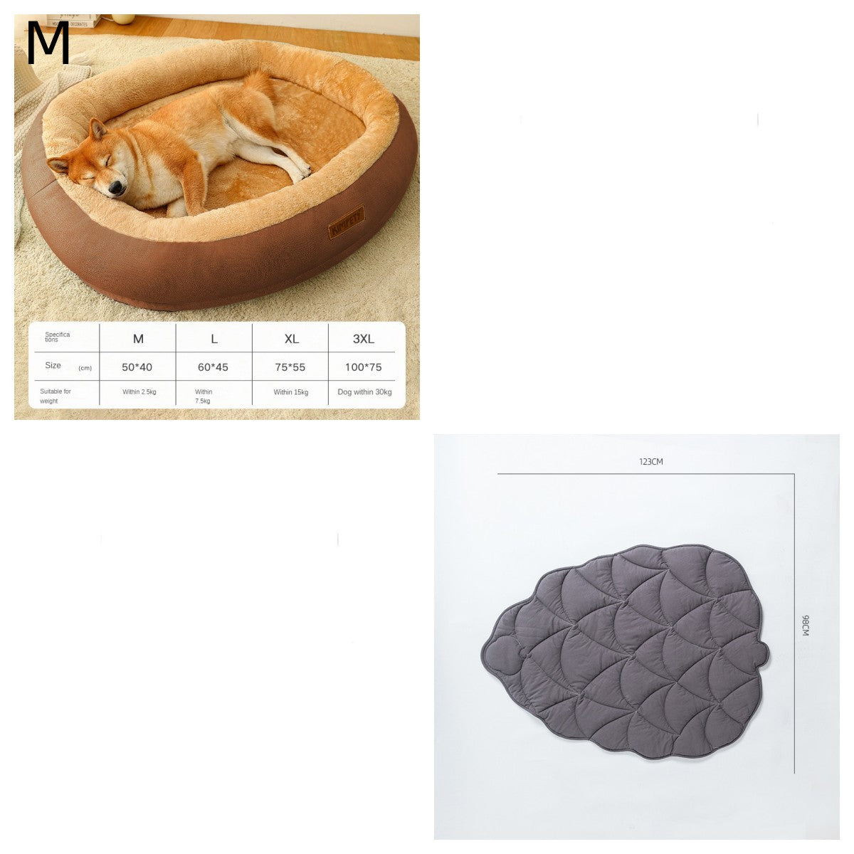 KFX-4953021 Removable Cotton Dog and Cat Bed, Washable and Warm, Multiple Sizes Available