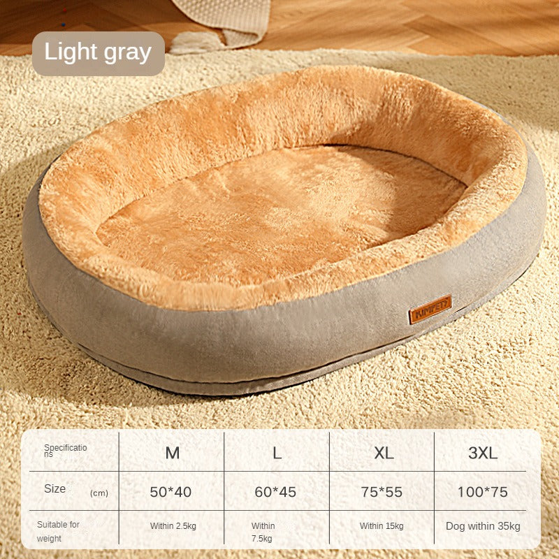 KFX-4953021 Removable Cotton Dog and Cat Bed, Washable and Warm, Multiple Sizes Available