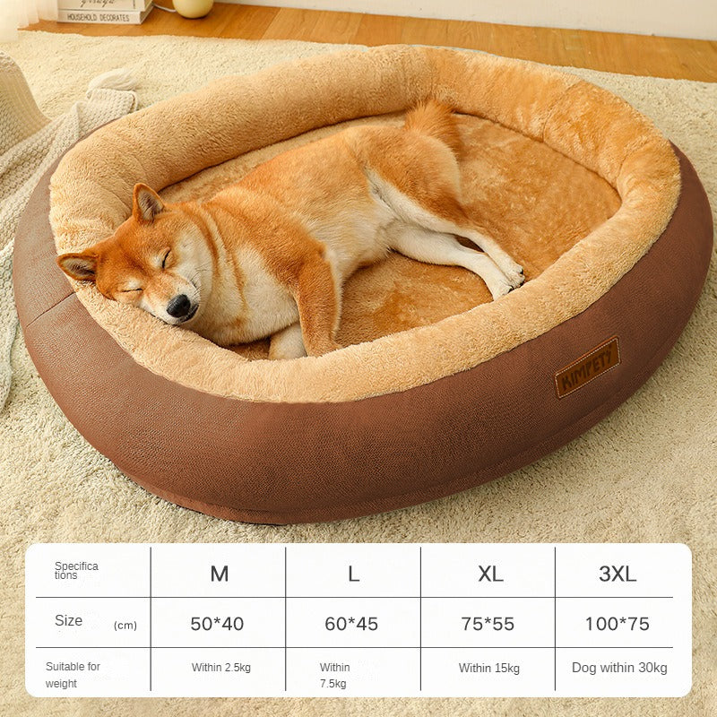 KFX-4953021 Removable Cotton Dog and Cat Bed, Washable and Warm, Multiple Sizes Available