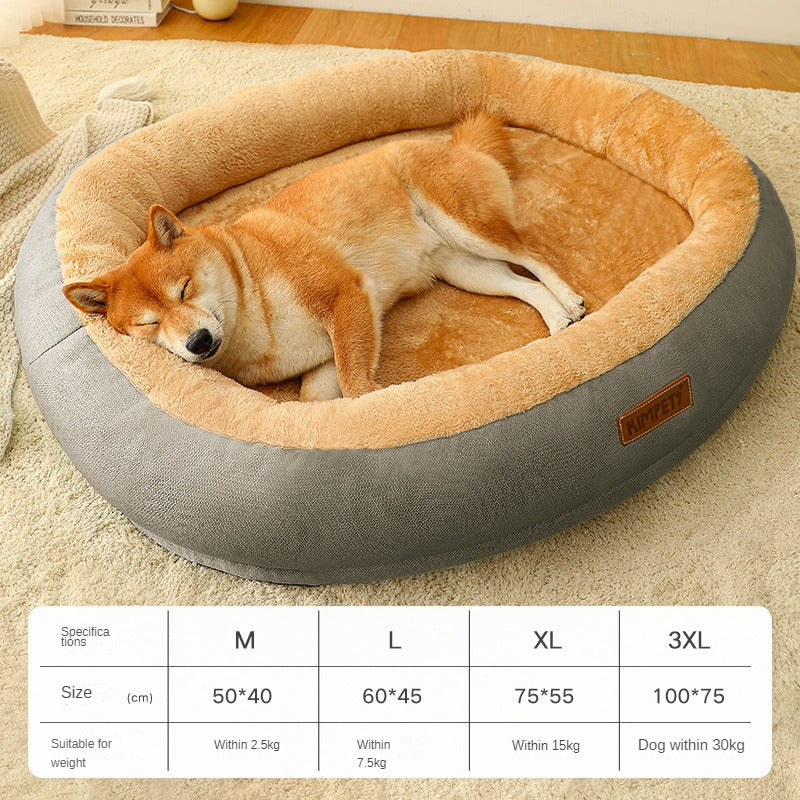 KFX-4953021 Removable Cotton Dog and Cat Bed, Washable and Warm, Multiple Sizes Available