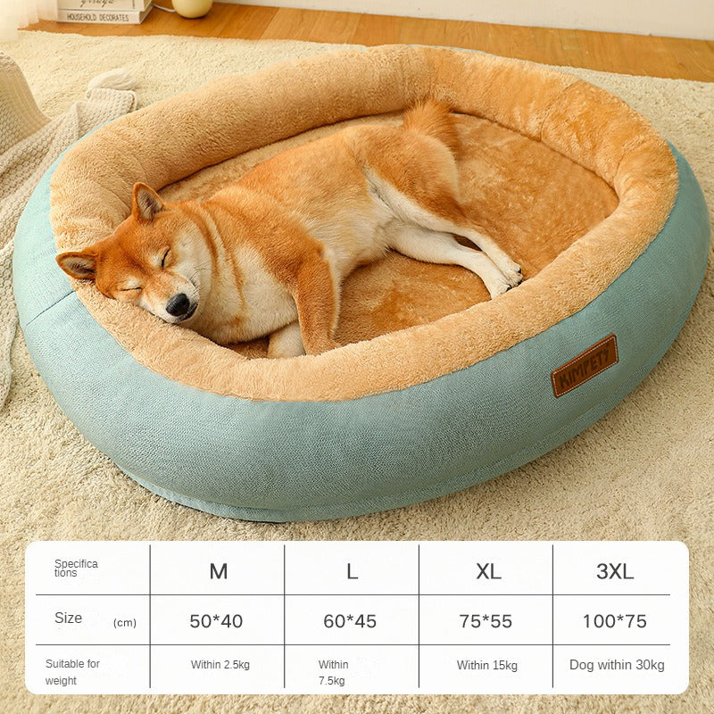 KFX-4953021 Removable Cotton Dog and Cat Bed, Washable and Warm, Multiple Sizes Available
