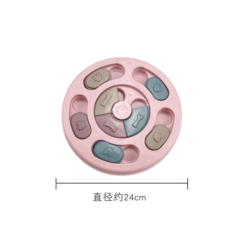 KFX-4953789 Interactive Slow Dispensing Pet Feeder Puzzle Toy for Dogs - Non-Toxic and Durable Design