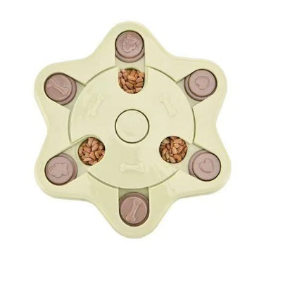 KFX-4953789 Interactive Slow Dispensing Pet Feeder Puzzle Toy for Dogs - Non-Toxic and Durable Design