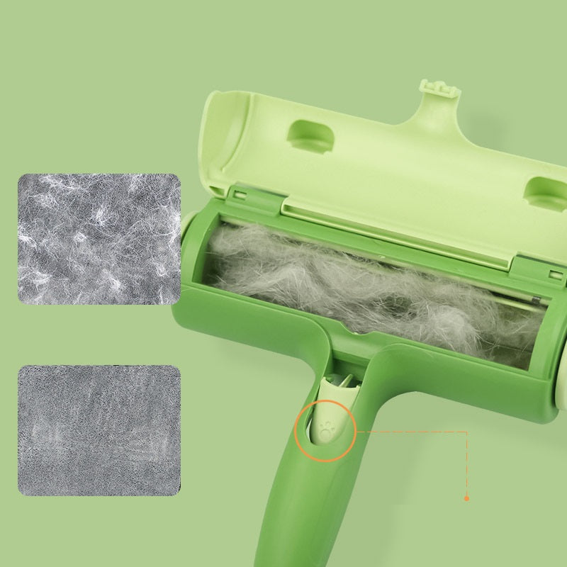 KFX-4954557 Pet Hair Cleaner with Bidirectional Bristles - Versatile ABS Tool for Sofas, Bedsheets, and Carpets