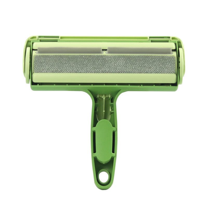 KFX-4954557 Pet Hair Cleaner with Bidirectional Bristles - Versatile ABS Tool for Sofas, Bedsheets, and Carpets