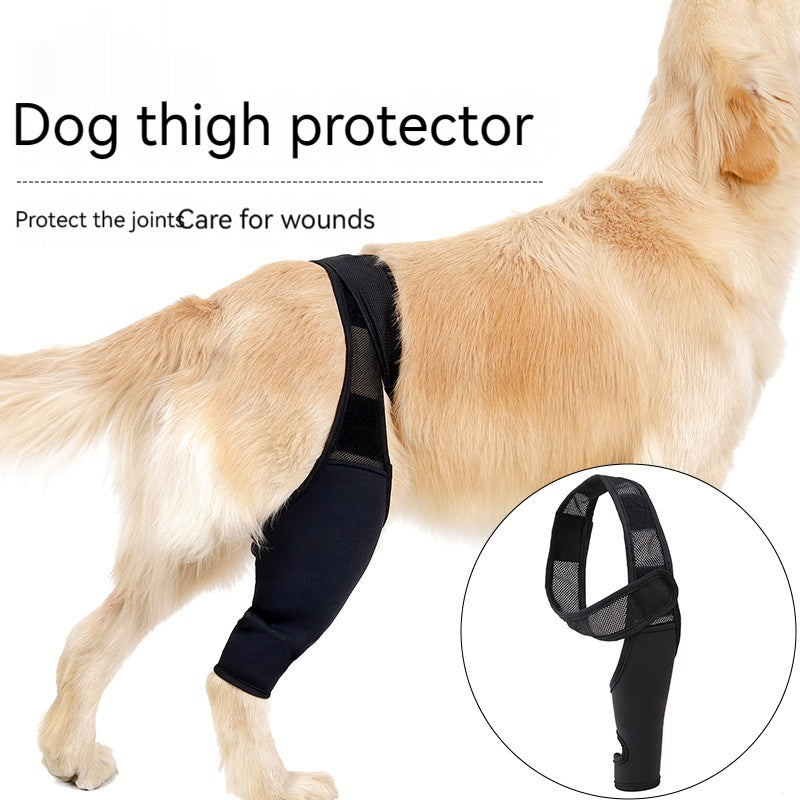 KFX-4955581 Pet Joint Protector for Dogs - Postoperative Knee Pad with Auxiliary Strap - Available in Multiple Sizes