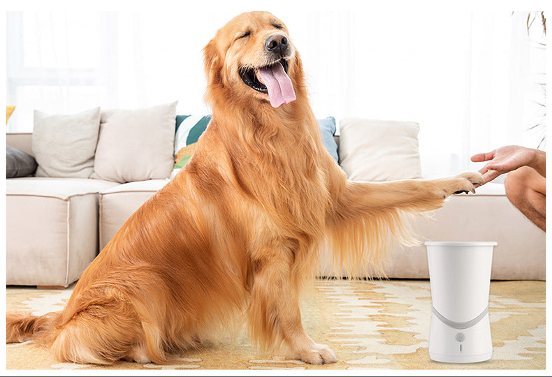 KFX-4956605 Electric Pet Foot Washer - ABS Material, Compact Design, Easy to Use, 11.5 cm Diameter, 17.5 cm Height