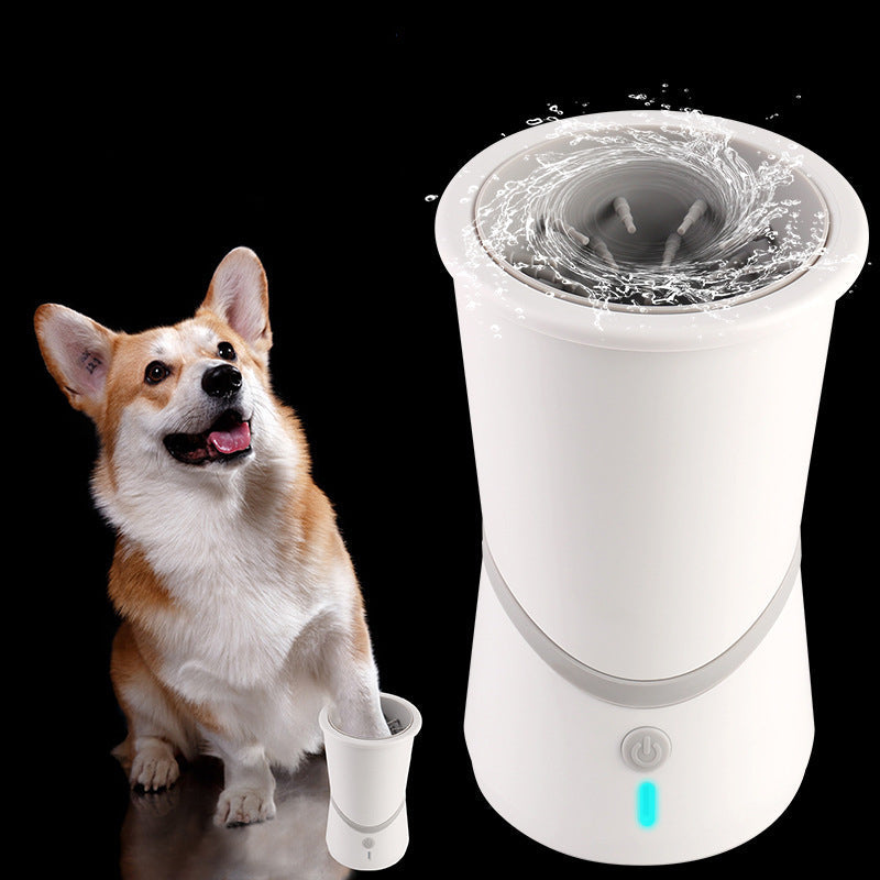 KFX-4956605 Electric Pet Foot Washer - ABS Material, Compact Design, Easy to Use, 11.5 cm Diameter, 17.5 cm Height
