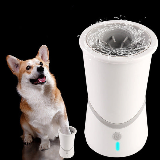 KFX-4956605 Electric Pet Foot Washer - ABS Material, Compact Design, Easy to Use, 11.5 cm Diameter, 17.5 cm Height