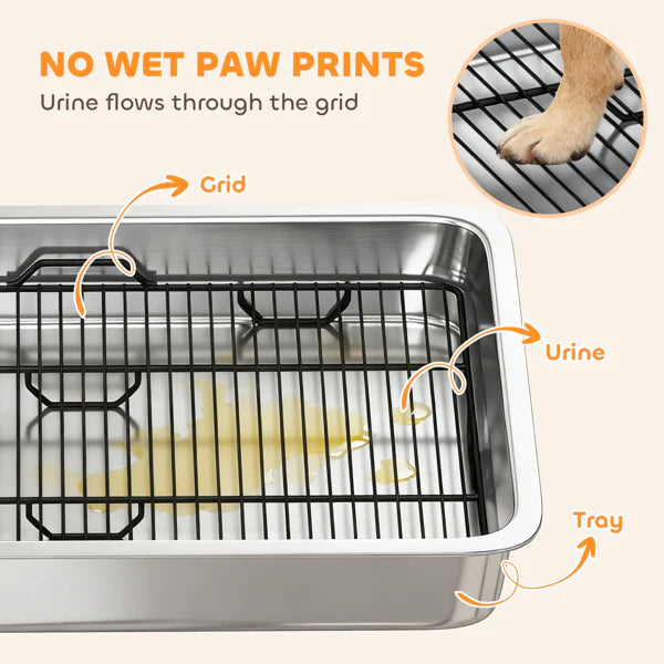 KFX-4956733 Indoor Dog Potty Tray for Convenient Pet Waste Management