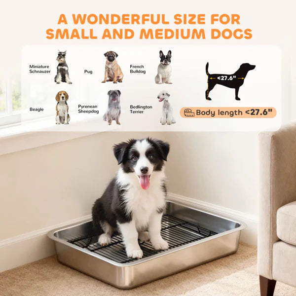 KFX-4956733 Indoor Dog Potty Tray for Convenient Pet Waste Management