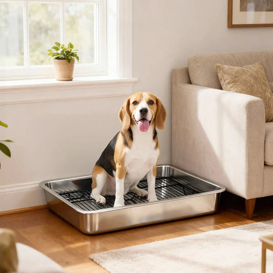 KFX-4956733 Indoor Dog Potty Tray for Convenient Pet Waste Management