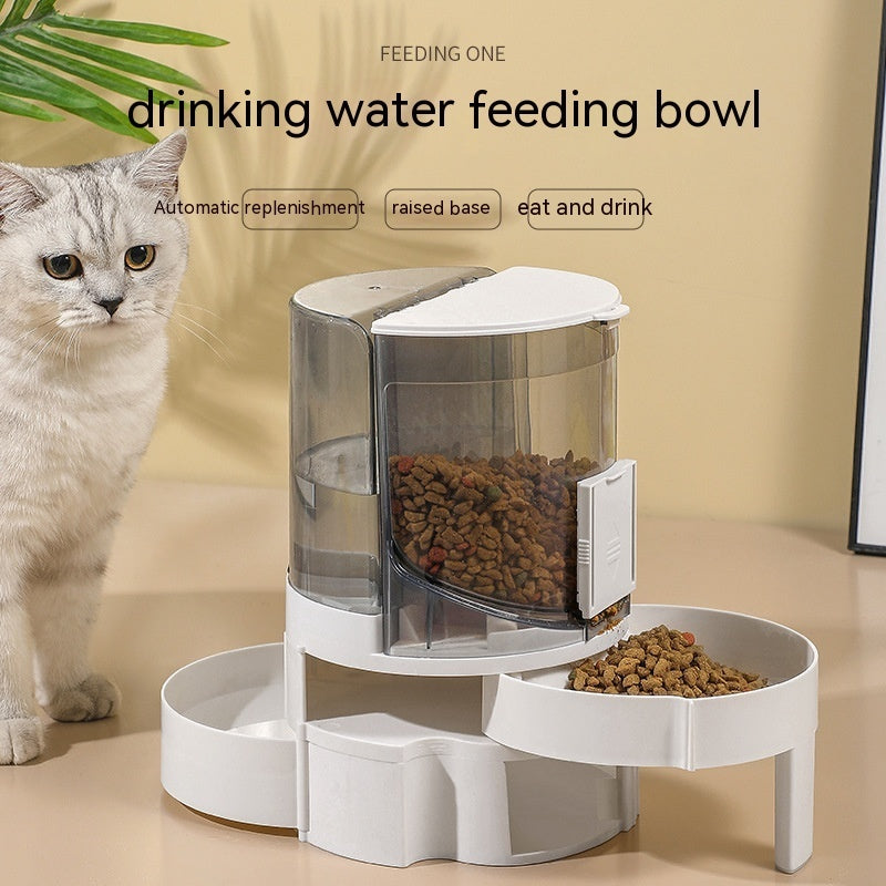 KFX-4958909 Automatic Water Change Feeder for Cats and Dogs - Dark Gray, Royal Blue, Watermelon Red, ABS Material