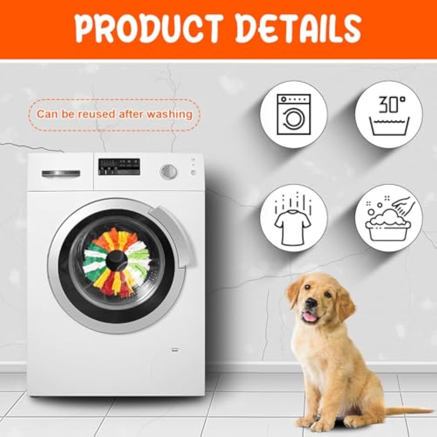 KFX-4964157 Rainbow Polar Fleece Flying Disc Dog Toy for Sniffing and Interactive Play