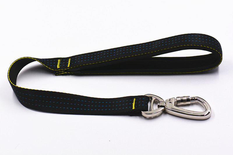KFX-4964285 Durable Nylon Dog Leash with Stainless Steel Buckle for Large Breeds