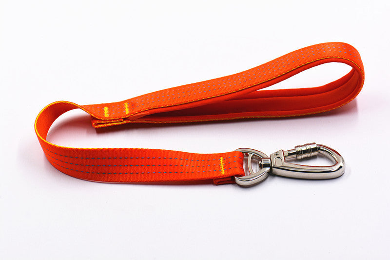 KFX-4964285 Durable Nylon Dog Leash with Stainless Steel Buckle for Large Breeds