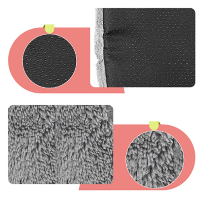KFX-4970301 Cozy Closed Cat House - Portable Wool Indoor Nest for Small to Medium Pets