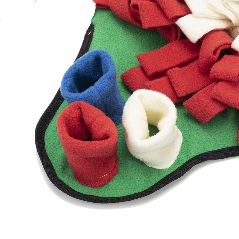 KFX-4972093 Foraging Sniffing Mat for Pets - Stress Relief, Slow Feeding, and Scent Training - Polar Fleece - 45x45cm