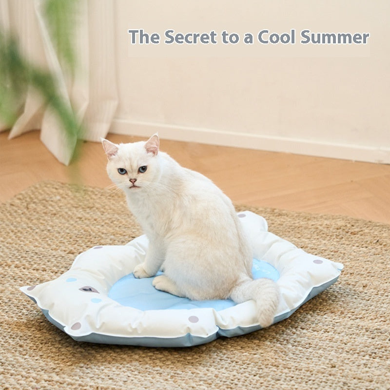 KFX-4974269 Cooling Mat for Pets - Refreshing Ice Pad Pet Bed for Cats - 62x50x8CM