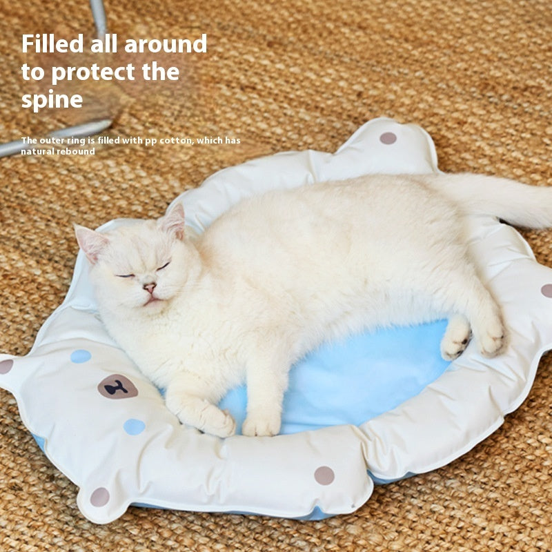 KFX-4974269 Cooling Mat for Pets - Refreshing Ice Pad Pet Bed for Cats - 62x50x8CM