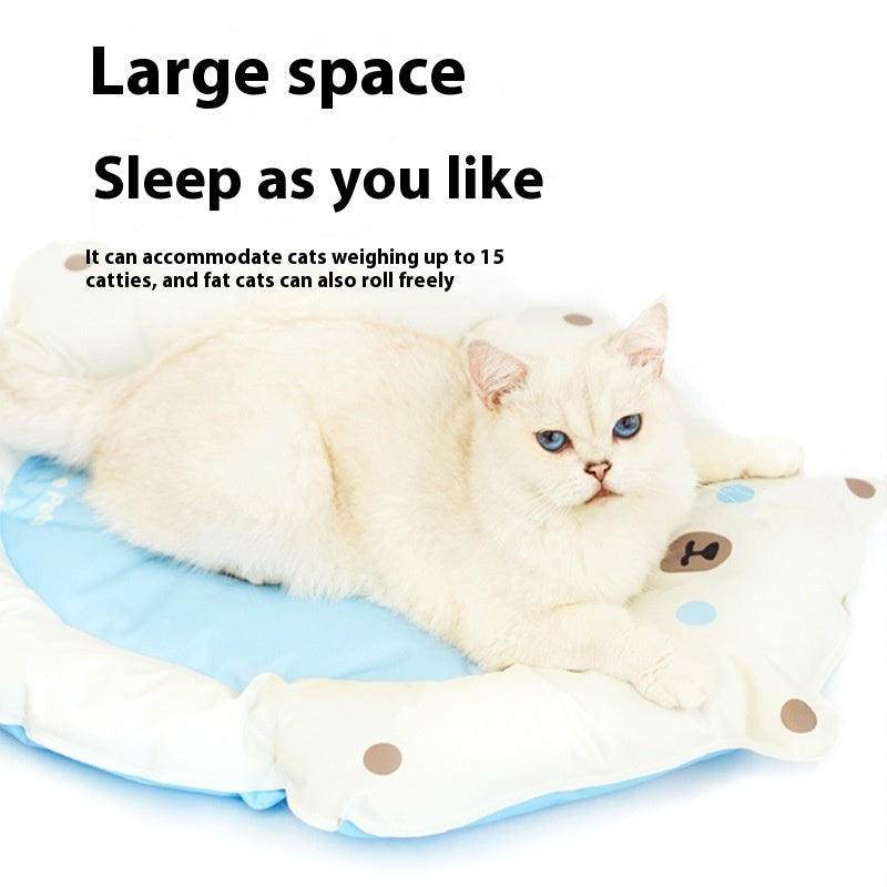 KFX-4974269 Cooling Mat for Pets - Refreshing Ice Pad Pet Bed for Cats - 62x50x8CM