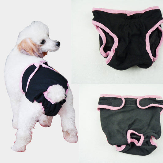 KFX-4974397 Comfortable Cotton Dog Physiological Pants for Small, Medium, and Large Breeds