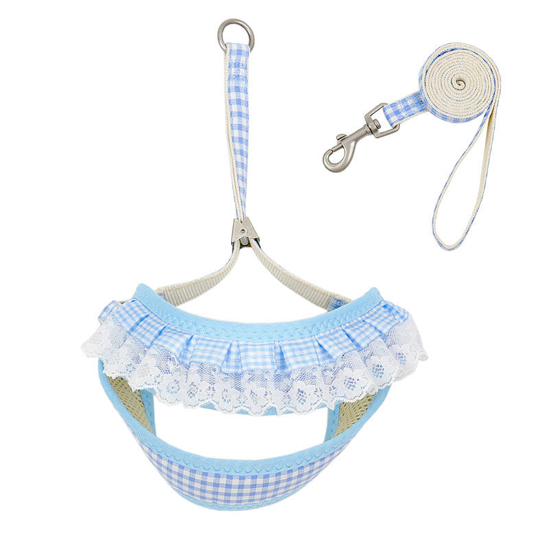 KFX-4975805 Small Dog Vest with Traction Belt and Leash in Multiple Colors