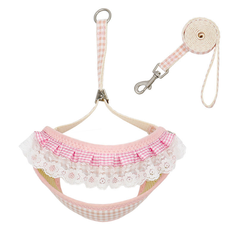 KFX-4975805 Small Dog Vest with Traction Belt and Leash in Multiple Colors