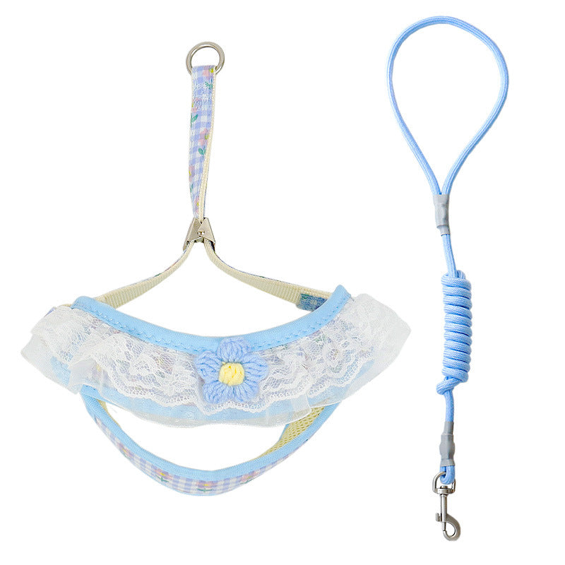 KFX-4975805 Small Dog Vest with Traction Belt and Leash in Multiple Colors