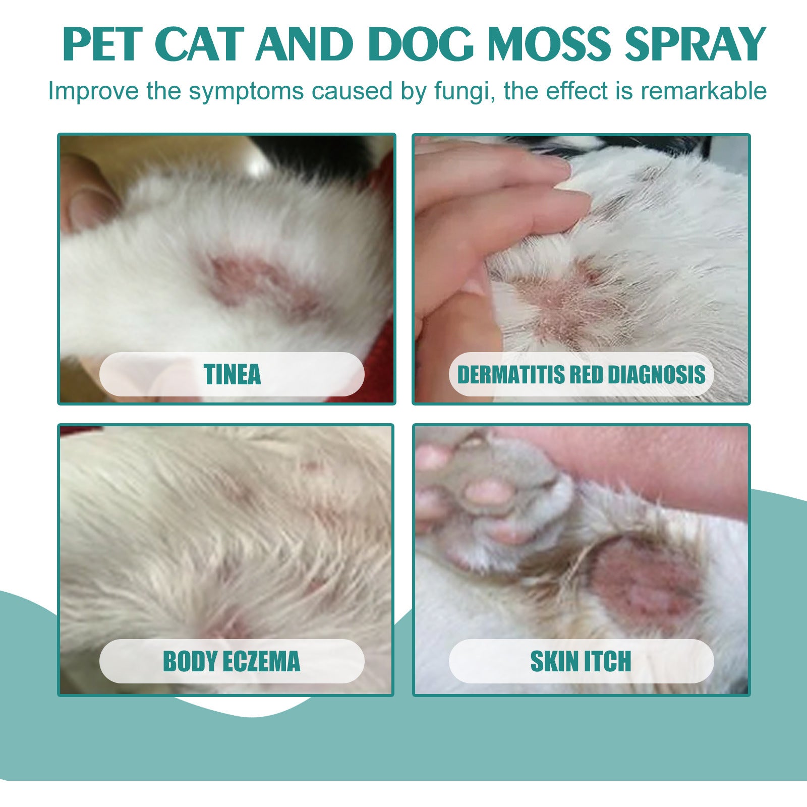 KFX-4977853 Pet Skin Relief Spray for Cats and Dogs - Anti-Itching and Mite Removal, 30ml
