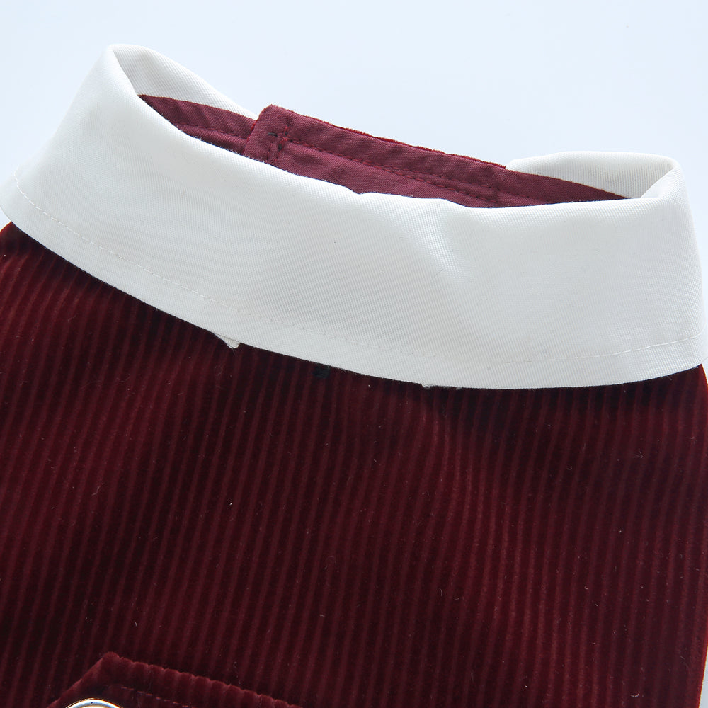 KFX-4980157 Stylish Plain Dog Dress Tuxedo for All Sizes - Comfortable Polyester Material